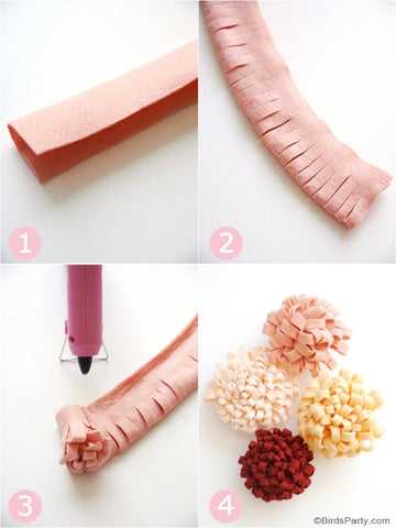 how to create felt flowers