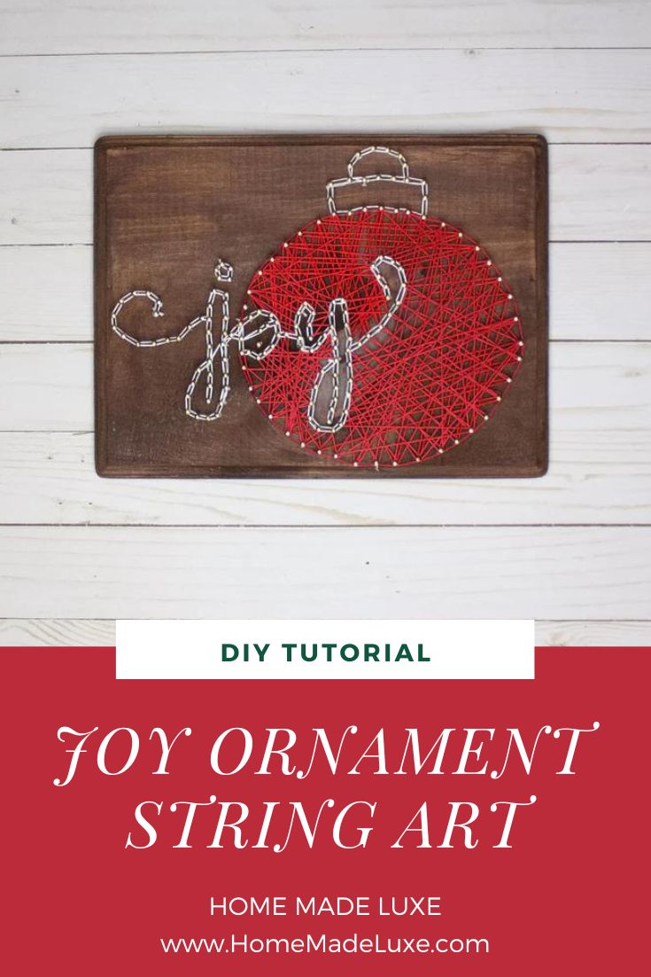 joy ornament string art tutorial