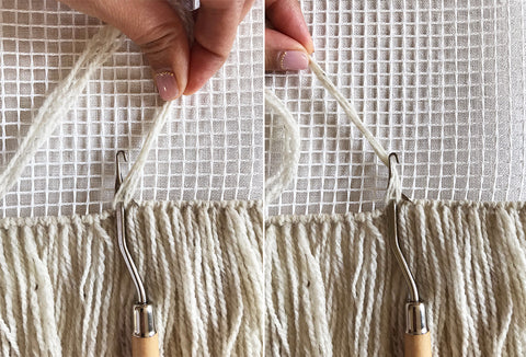 DIY Latch Hook Wall Hanging – Home Made Luxe