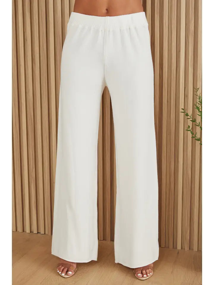  Ivory Knit Pants