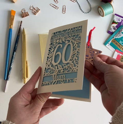 adding a gift to a card