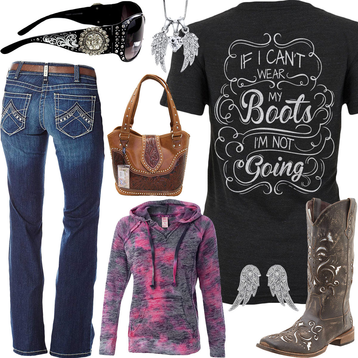 Wear My Boots Burnout Hoodie Outfit – Real Country Ladies