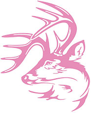 Pink Deer Decal