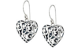 Heart Drop Earrings