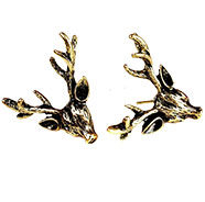 Deer Head Earrings