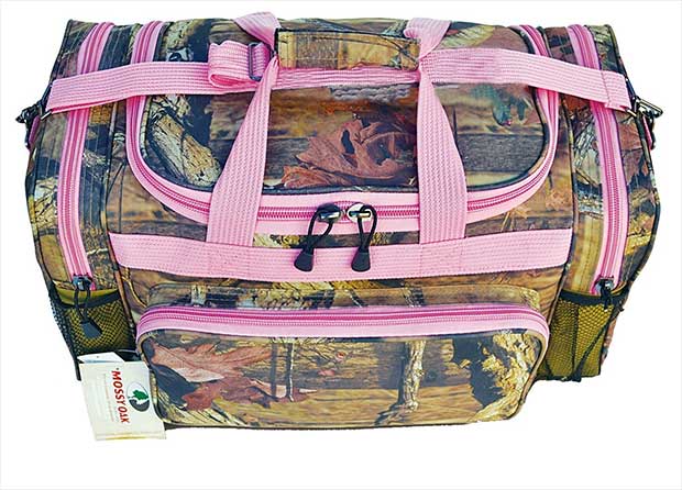 pink camo suitcase