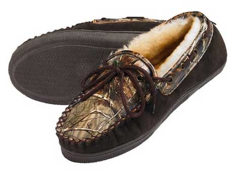 women's camouflage moccasins