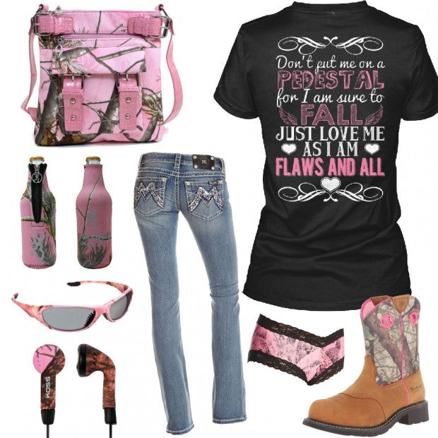 Love Me As I Am Pink Camo Outfit - Real Country Ladies