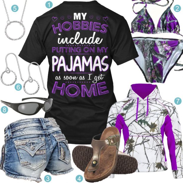 My Hobbies Include Putting On My Pajamas Outfit – Real Country Ladies