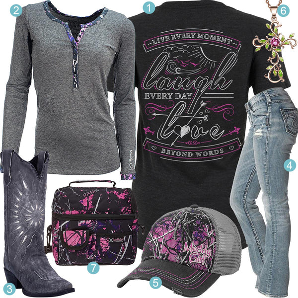 Live Laugh Love Laredo Boot Outfit – Real Country Ladies