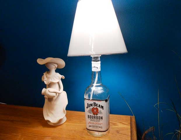 Whiskey Bottle Lamps