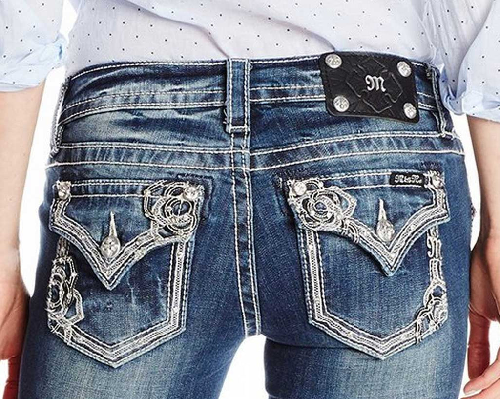 jeans with bling on back pockets