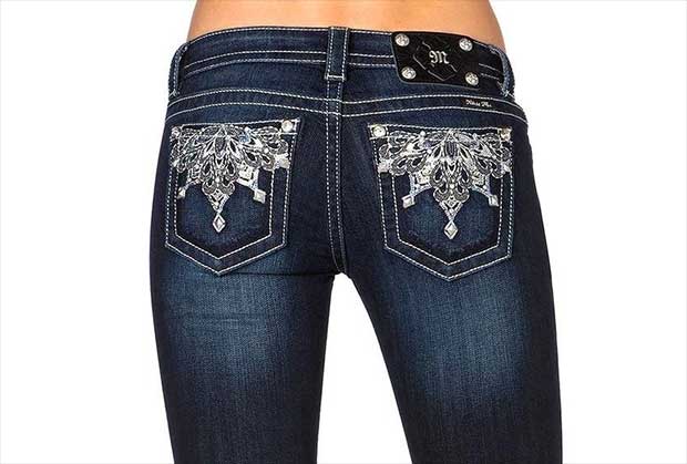 jeans with bling on back pockets