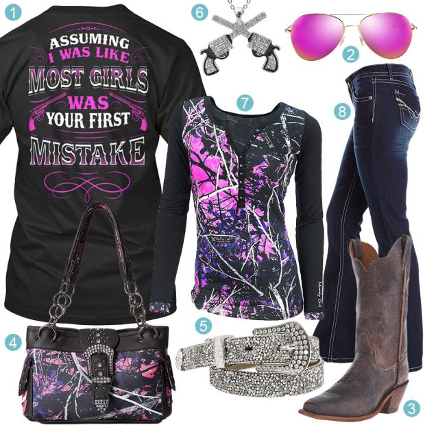 Your First Mistake Muddy Girl Henley Outfit – Real Country Ladies