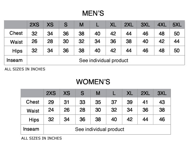 men's shirt sizes compared to women's 