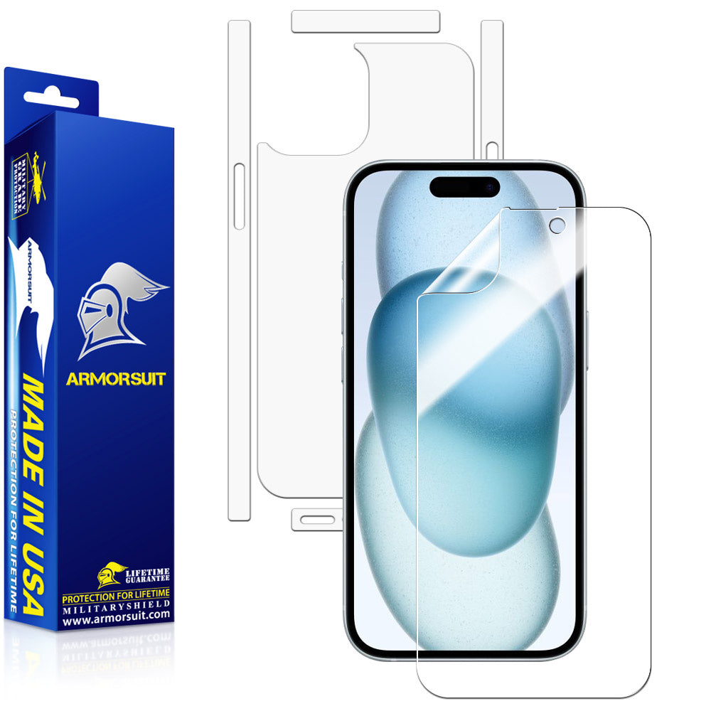 1-2Pack Back Screen Protector Side Film For iPhone 15 14 Pro Max