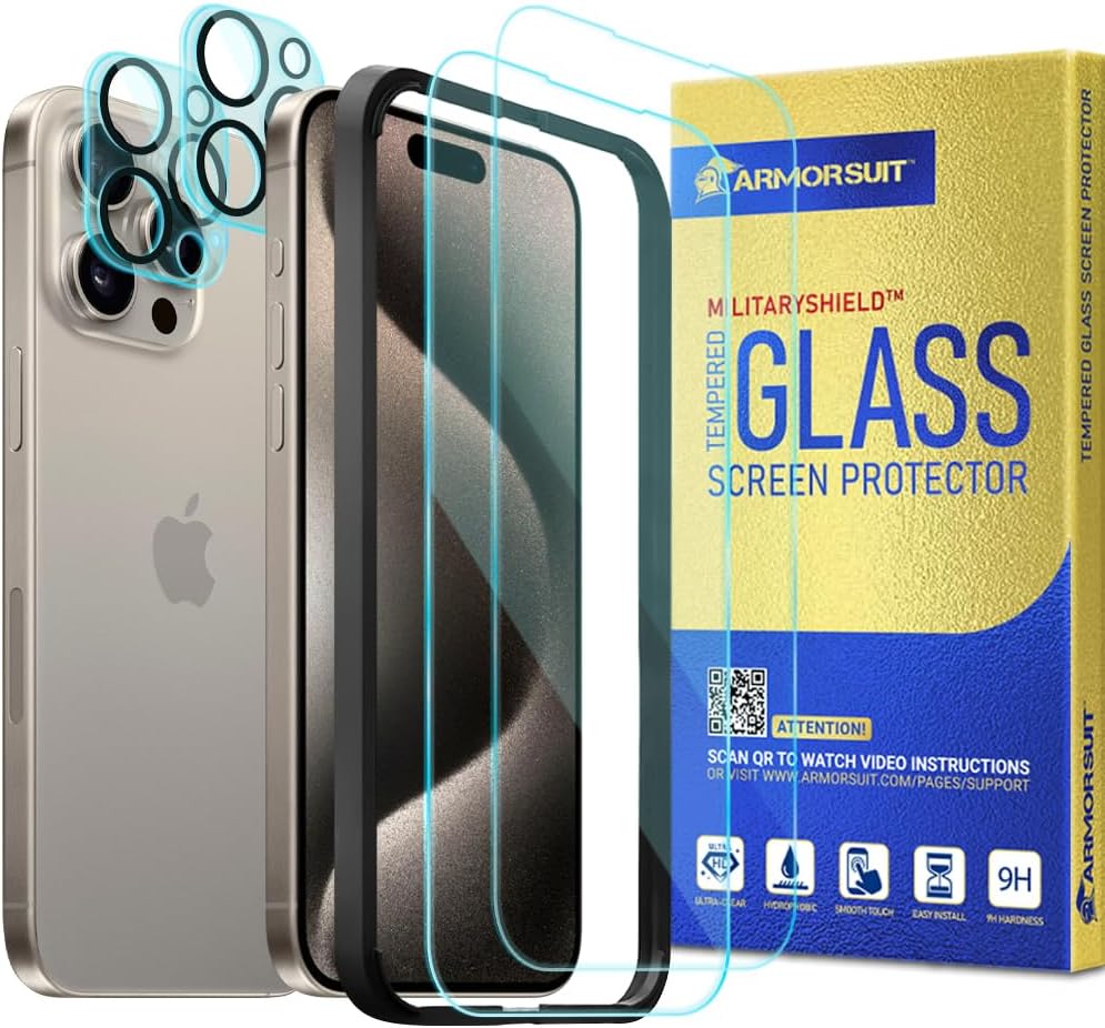 iPhone 15 Pro iPhone 15 Pro Max Camera Lens Protector | Tempered Glass - 2  Pack