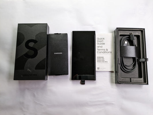 Samsung Galaxy S22 Ultra 5G (2022) SM-908U1 Unlocked 128gb Black