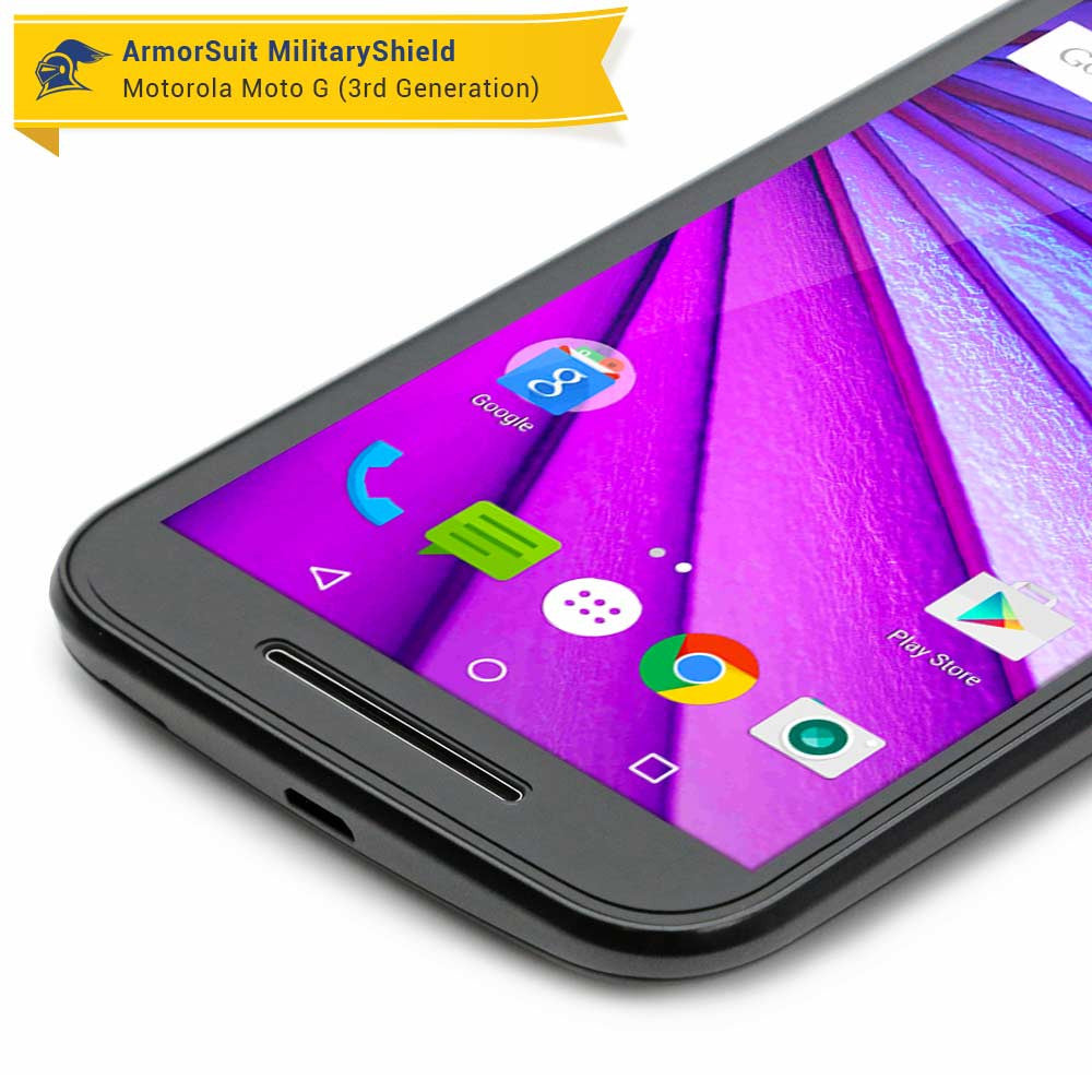 Vestiging nep Spanning 2 Pack] Motorola Moto G (3rd Generation 2015) Screen Protector (Case –  ArmorSuit