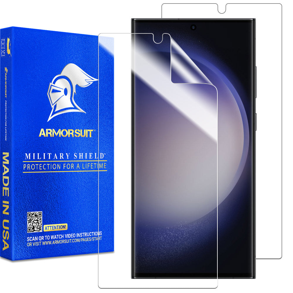 Armorsuit MilitaryShield Carbon Fiber Skin Wrap Film Designed for Samsung  S23 Ultra (2023) - Anti-Bubble Film