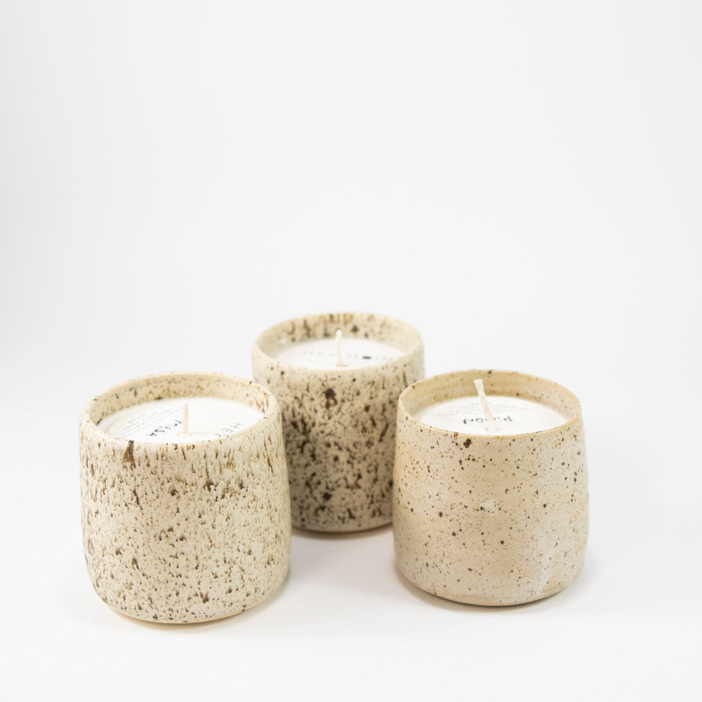 Mesa Soy Candle in Speckled Ceramic Jar 8.4 oz – PINCH