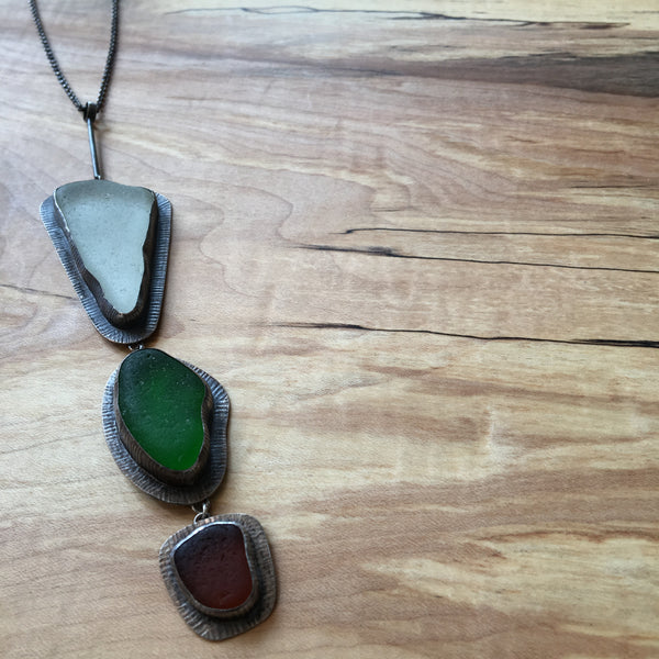 Megan Stelzer sea glass necklace