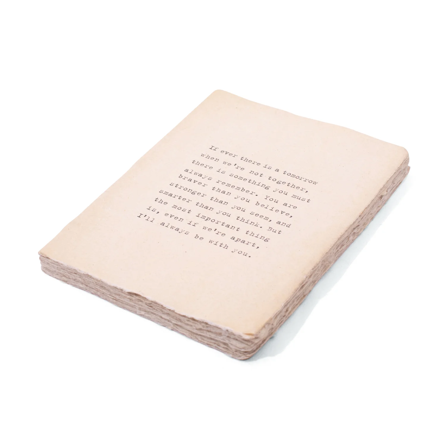 If Ever There Is a Tomorrow (A.A. Milne) Deckled Edge Notebook