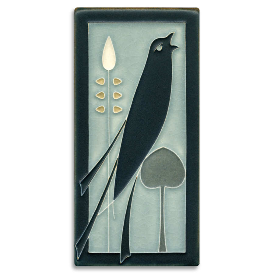4x8 Songbird (Facing Right) Tile  by Motawi Tileworks