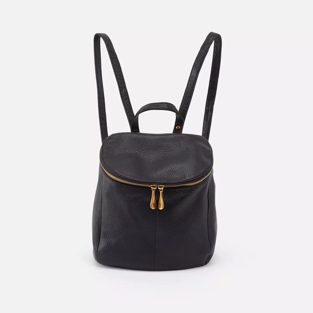 Merrin Convertible Backpack in Pebbled Leather - Black – HOBO