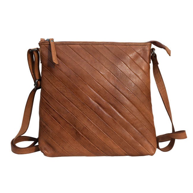 Margot Leather RARE Chevron Pattern Gray Crossbody bag. Excellent  Condition! | eBay