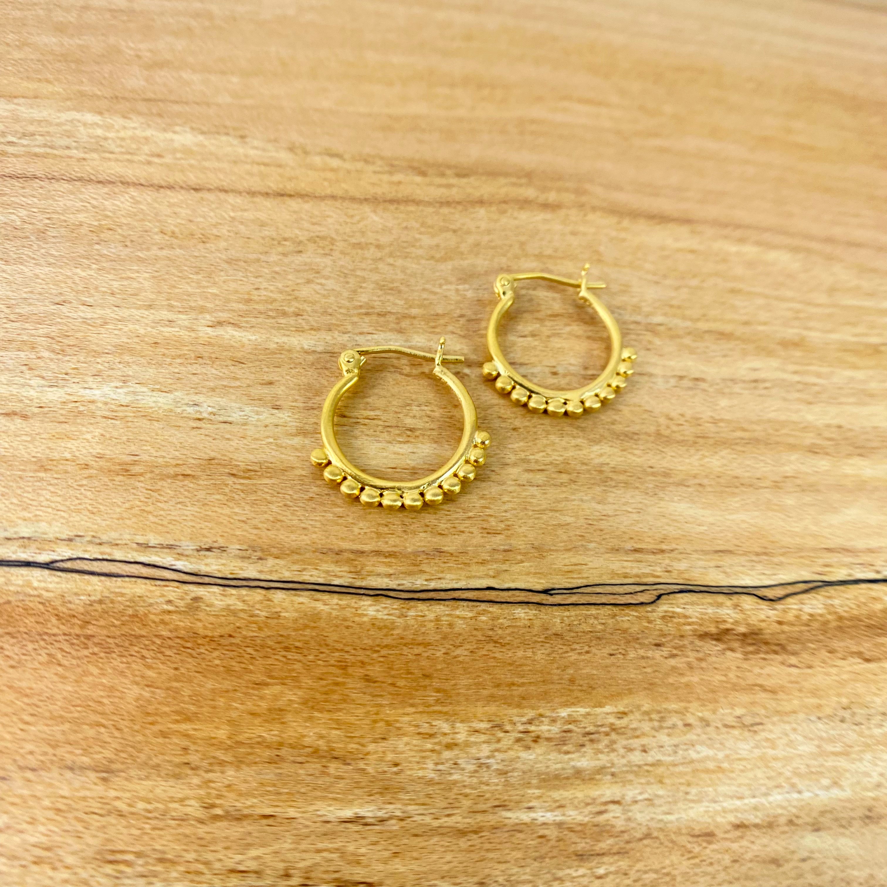 Small Samsara Hoop Earrings by Satya Jewelry