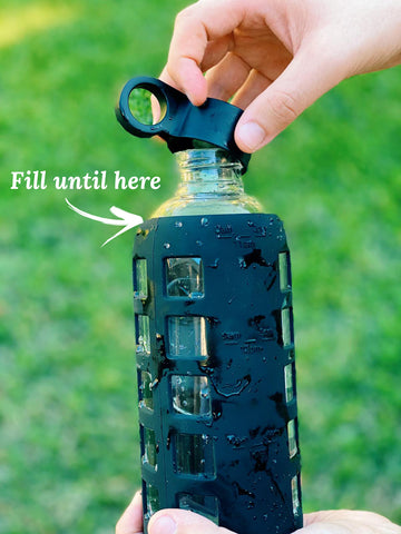 12oz/32oz Premium Glass Water Bottle – Purifyou