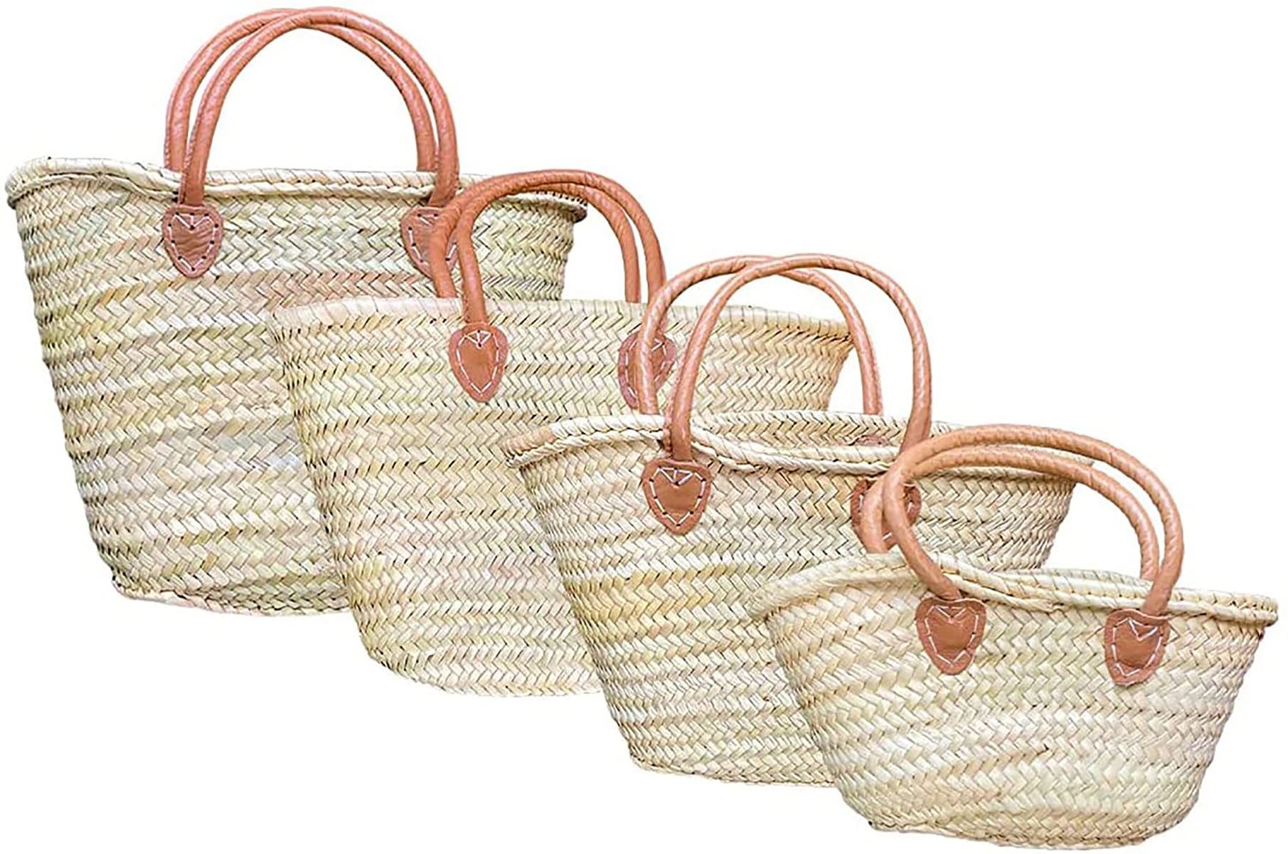 Handwoven Moroccan Seagrass Baskets (1set/4pcs) Purifyou®