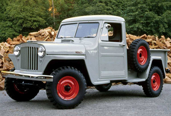 Grey vintage truck