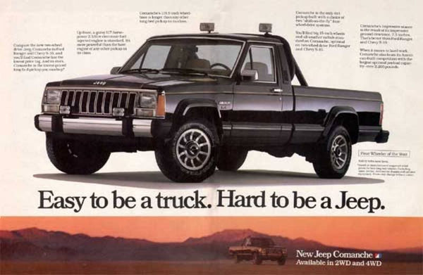 Jeep Comanche ad