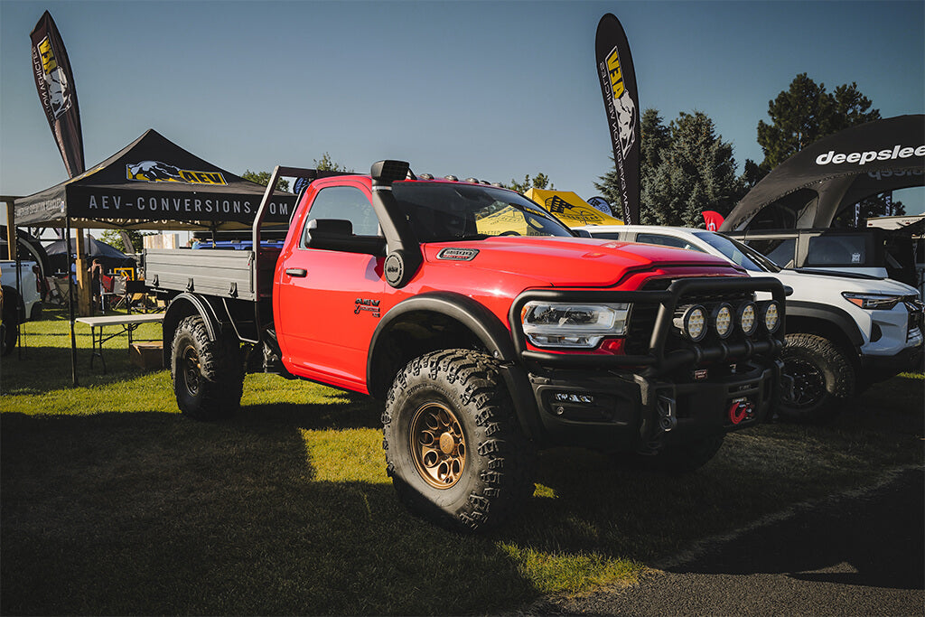 AEV Prospector flatbed truckq