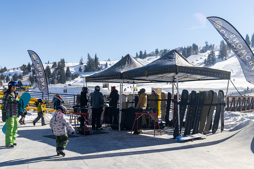A Cardiff Snowcraft demo at a Utah ski resort