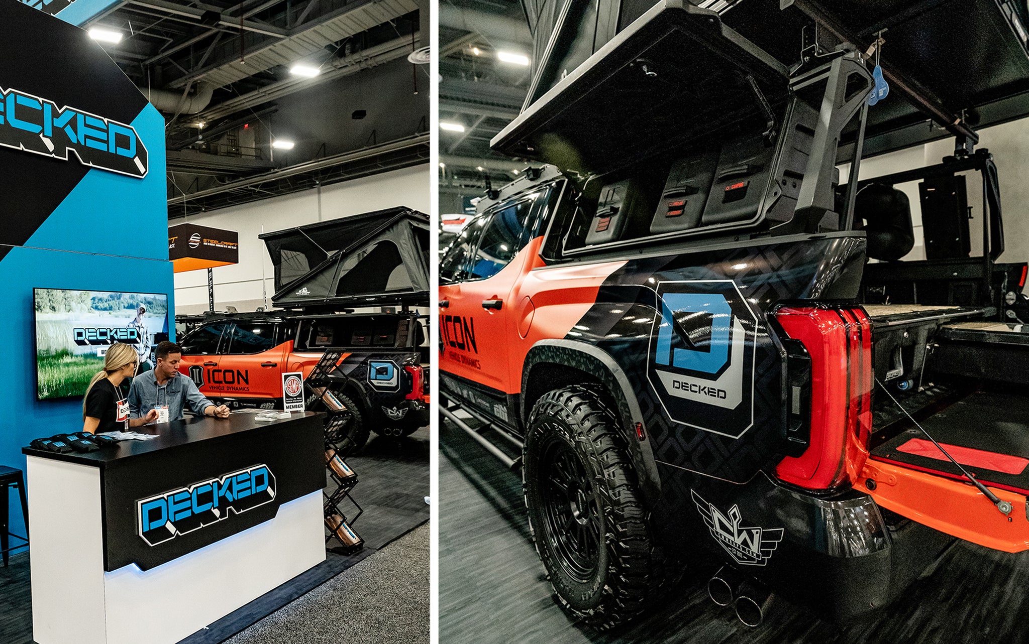 DECKED Sema Booth Toyota Tundra TRD PRO 