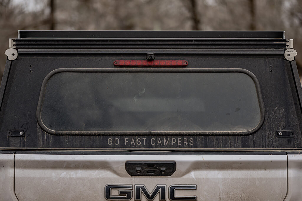 GoFast Camper installed on GMC Sierra pickup truck