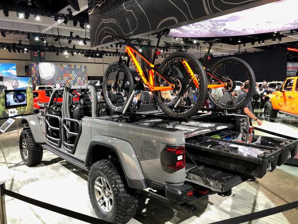Jeep Gladiator on display at the auto show