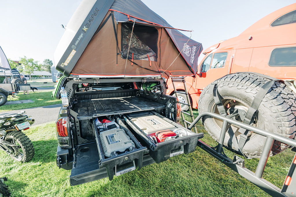 Jake Delger's Toyota Tacoma with installed DECKED Drawer System