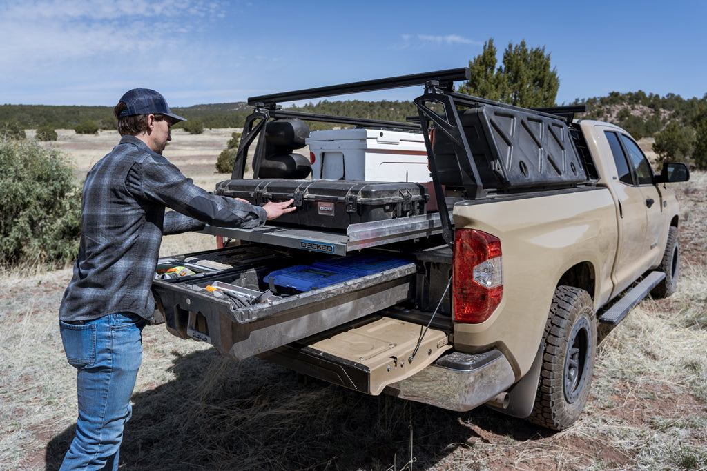 Bryan Rogala's Toyota Tundra with DECKED Drawer System and CargoGlide installed