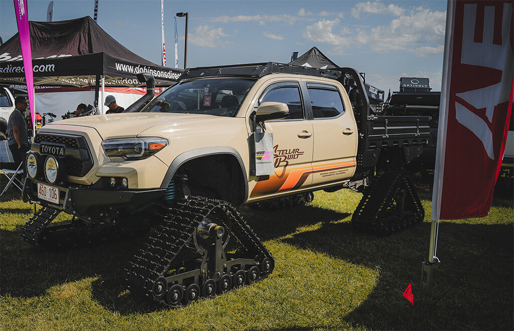 Stellar Built Toyota has its wheels replaced with tracks