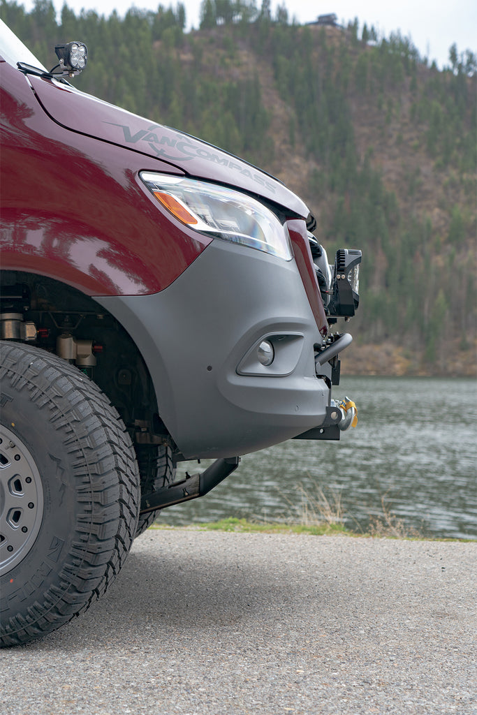 profile shot of van's front end