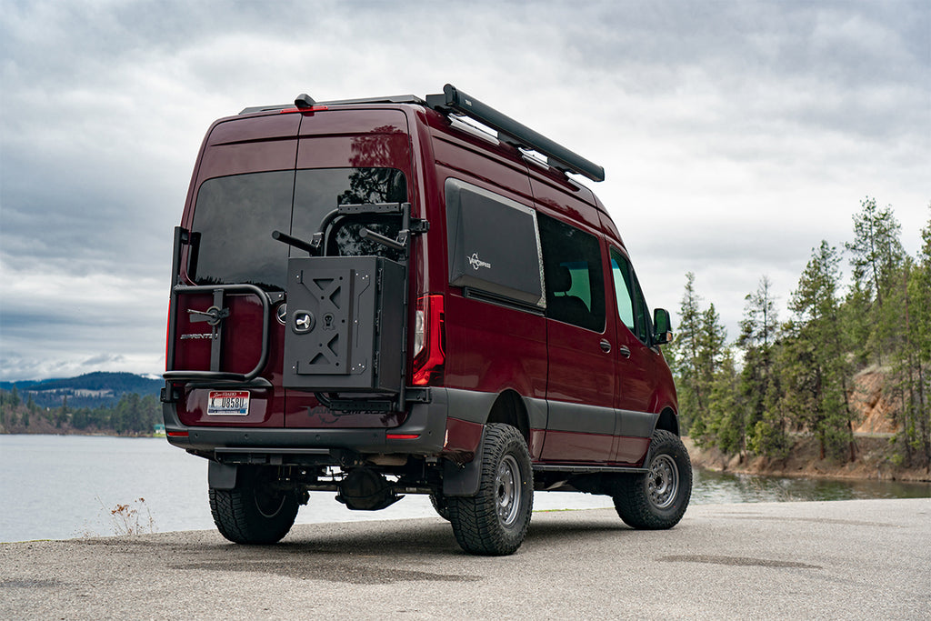 rear view of the Van Compass Sprinter van