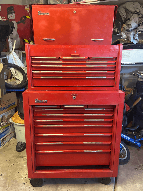 Snap on tool collection and box  Tool box organization, Tool box