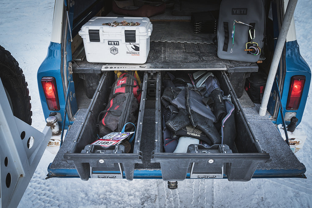 Protected yet accessible storage in the DECKED Drawer System