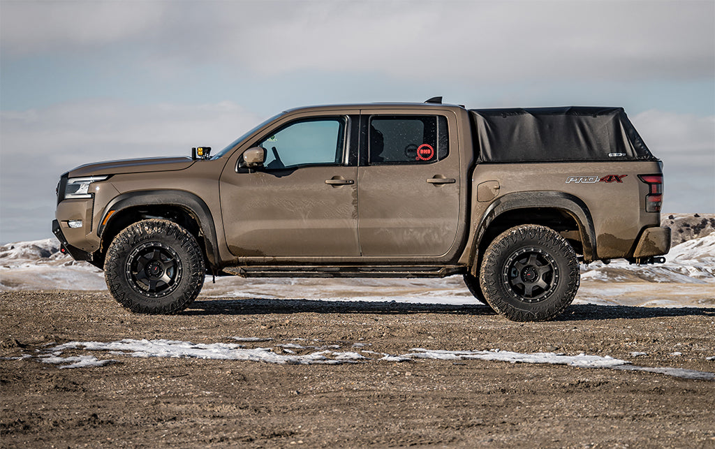 side shot of the BHB Nissan Frontier