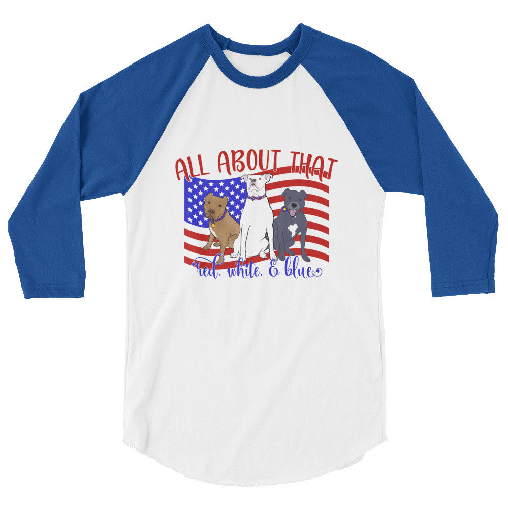 red white raglan