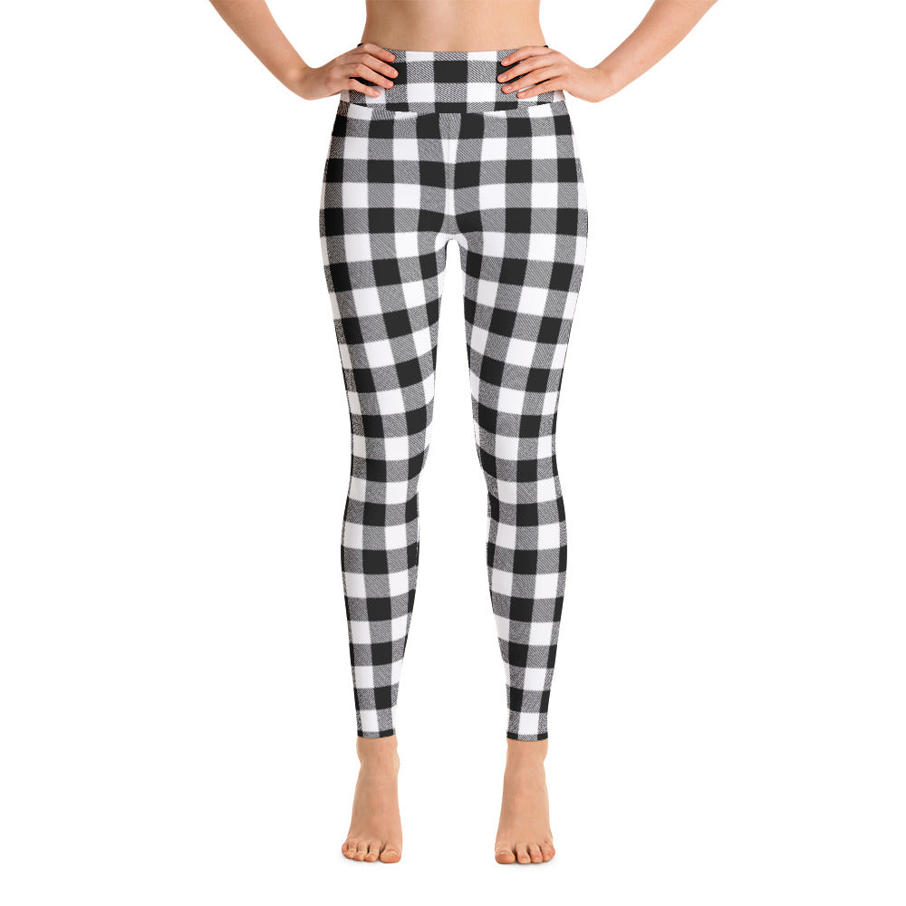 checkered yoga pants